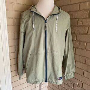 Southern Proper Green Full Zip Hooded Lightweight Men’s Jacket Large L Hiking